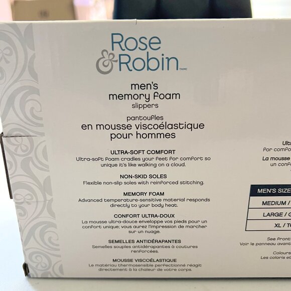 Brand New Men's Memory Foam Slippers Size 8 to 9! - Picture 11 of 16